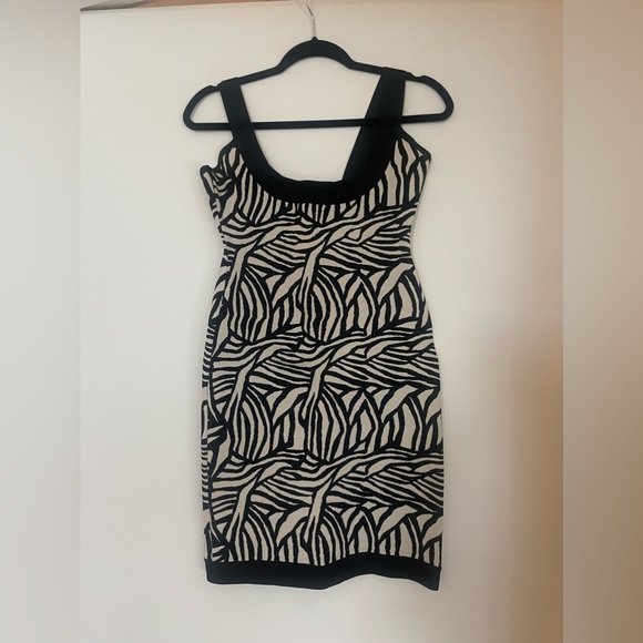 Black & White Hervé Leger mini dress 2013